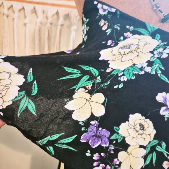 Torrid Whimsigoth Moody Black Floral Dress |  Knee Length| Size 0 - Picture 5 of 11